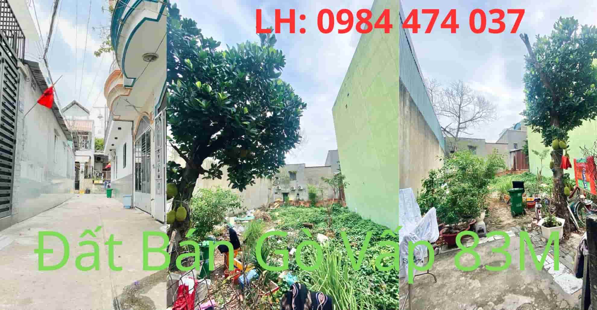 Bán lô đất gò vấp 83m
