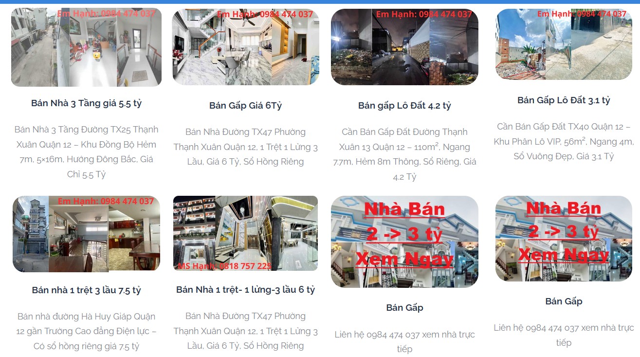 Mỹ Hạnh Nhà Đẹp | Mua Bán Nhà Đất Phường Thạnh Xuân Quận 12 Giá Từ 1 Tỷ – 50 Tỷ Uy Tín 1 mua bán nhà đất Thạnh Xuân Quận 12
