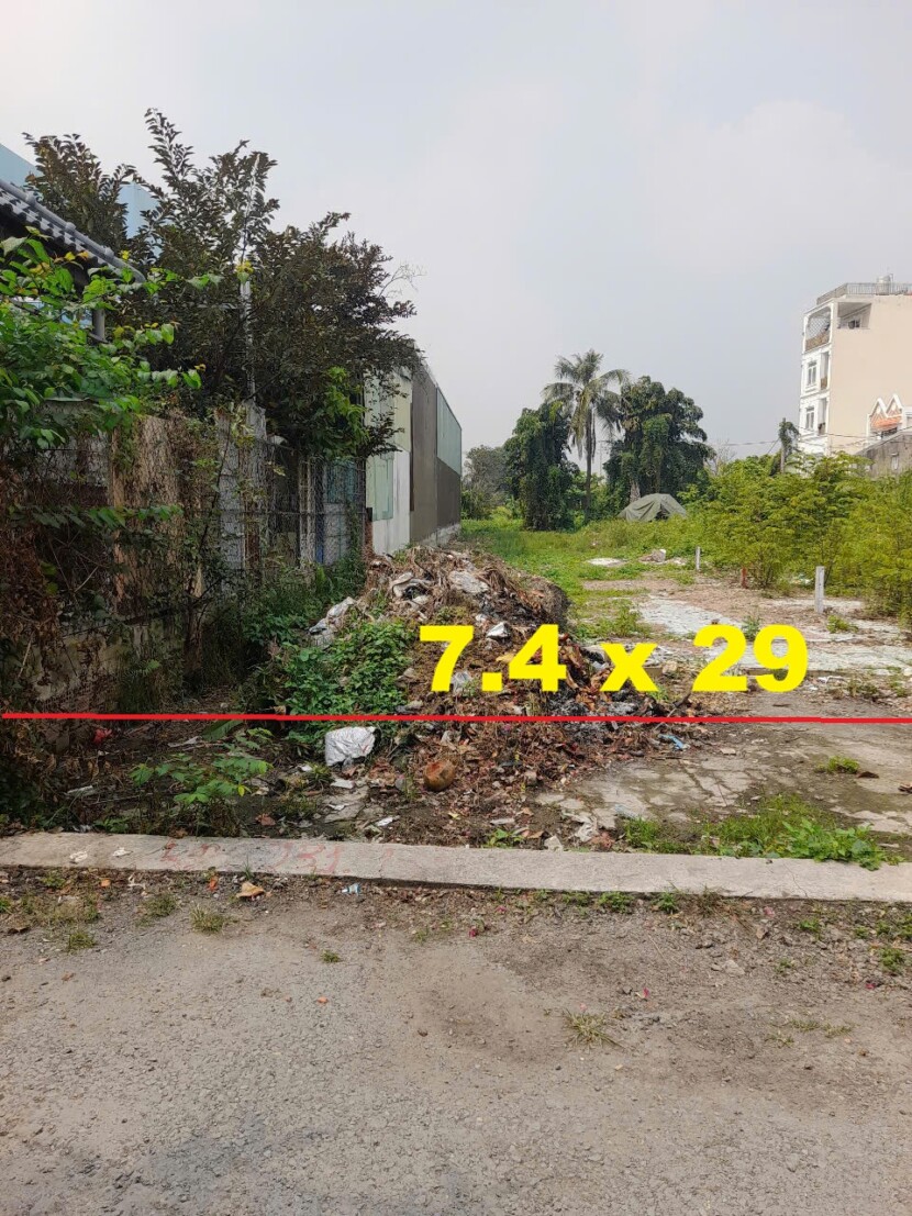 Bán đất An Phú Đông Quận 12 7.4x29m, đường 6m, sát Gò Vấp 7 bán đất An Phú Đông Quận 12