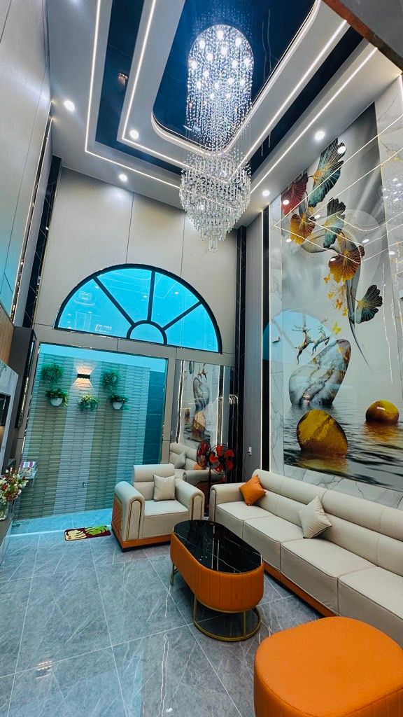 Bán Nhà hẻm ô tô Quận 12 đường Thạnh Lộc 16, DT 4x14, 5 tầng BTCT, ô tô vào nhà 4 a hoan cong day du quan 12